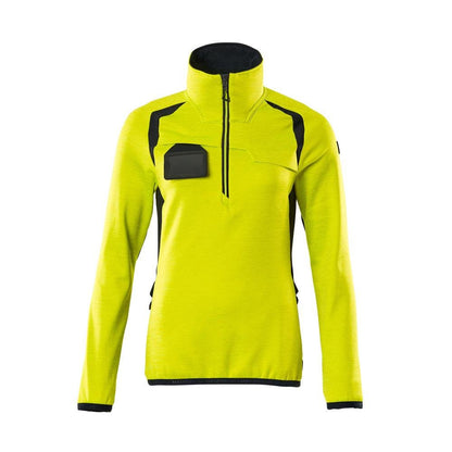Fleece svetr s krátkým zipem, dámská mikrofleecová bunda