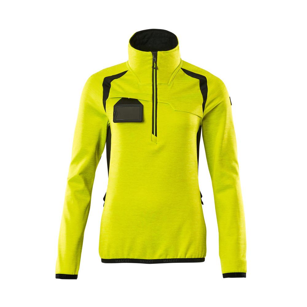 Fleece svetr s krátkým zipem, dámská mikrofleecová bunda