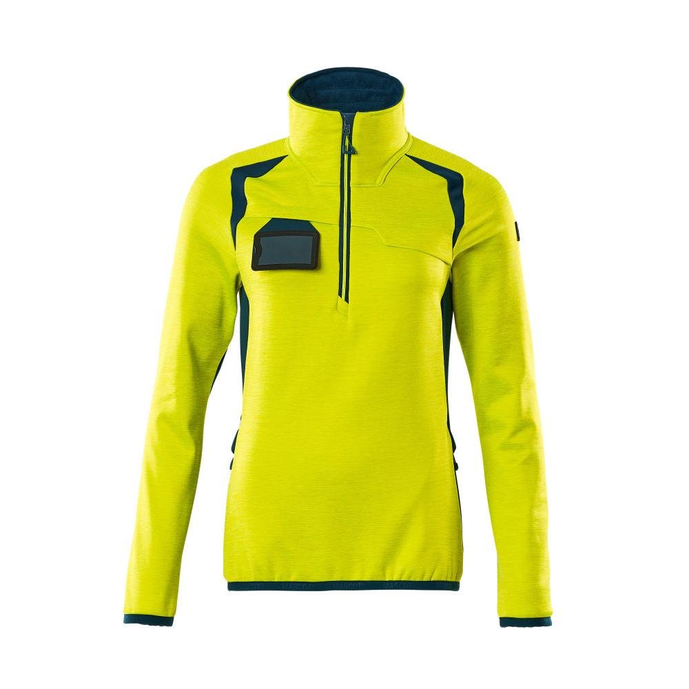 Fleece svetr s krátkým zipem, dámská mikrofleecová bunda
