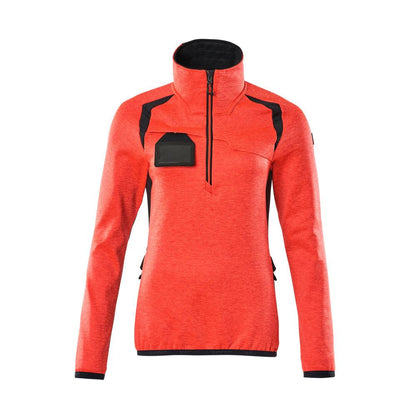 Fleece svetr s krátkým zipem, dámská mikrofleecová bunda
