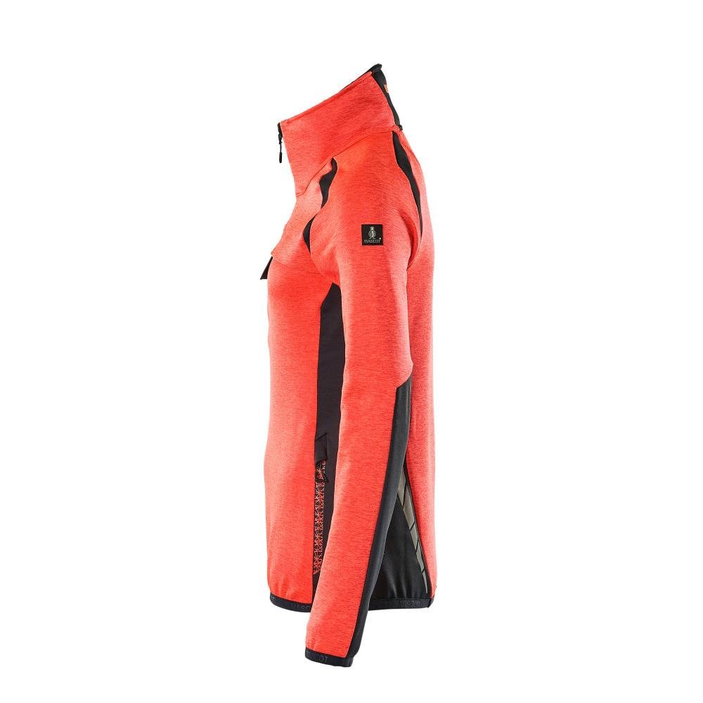 Fleece svetr s krátkým zipem, dámská mikrofleecová bunda