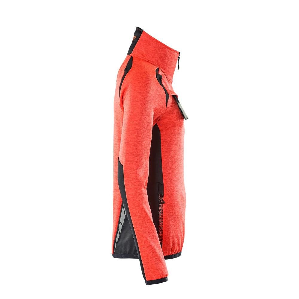 Fleece svetr s krátkým zipem, dámská mikrofleecová bunda