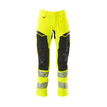 Kalhoty s kapsami nad koleny, kalhoty ULTIMATE STRETCH, hivis žlutá/černá