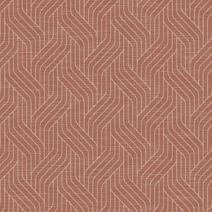 Dunisoft ubrousky 40 x 40 cm 1/4 skládání od Duni GmbH ukazují opakující se rybí kost s tenkými bílými V-tvarovanými liniemi na tlumené červené, což dává vysoce kvalitním ubrouskům moderní, lehce strukturovaný vzhled.