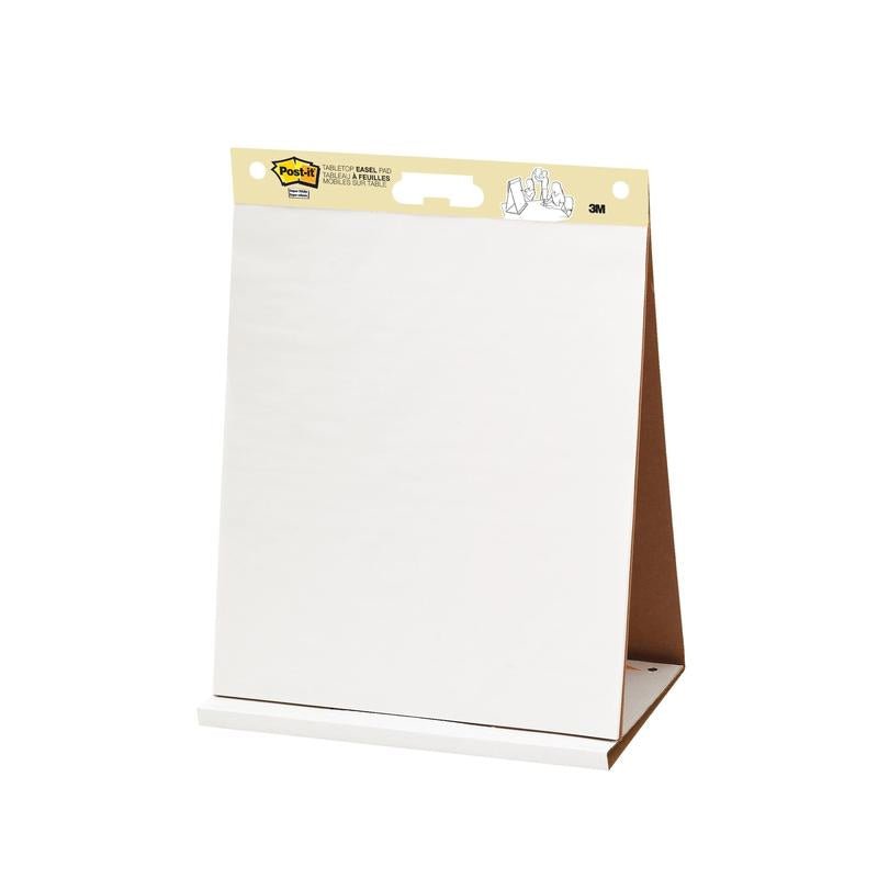 Post-it® Super Sticky schůzkový flipchart od 3M Deutschland GmbH (58,4 x 50,8 cm, 20 listů/blok, 6 bloků/balení) nabízí bílé prázdné listy a stojan - ideální pro schůzky nebo prezentace. 100% PEFC certifikováno.