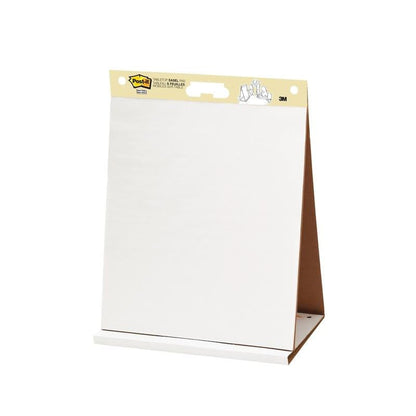 Post-it® Super Sticky schůzkový flipchart od 3M Deutschland GmbH (58,4 x 50,8 cm, 20 listů/blok, 6 bloků/balení) nabízí bílé prázdné listy a stojan - ideální pro schůzky nebo prezentace. 100% PEFC certifikováno.