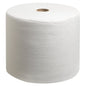 Velká role WypAll® L40 PowerClean v bílé barvě od Kimberly-Clark GmbH (1 role x 750 utěrek) je určena pro průmyslové použití s vysokou savostí na bílém pozadí, vybavena dutými jádry.