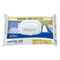 Balení Dr. Schnell DESIFOR-ONE MULTI WIPES dezinfekčních ubrousků na povrchy (100 ubrousků) od společnosti DR.SCHNELL GmbH & Co. KGaA je zobrazeno v bílém obalu s modrými a žlutými akcenty a nese nápis "omezeně virucidní PLUS" pro čištění a dezinfekci.