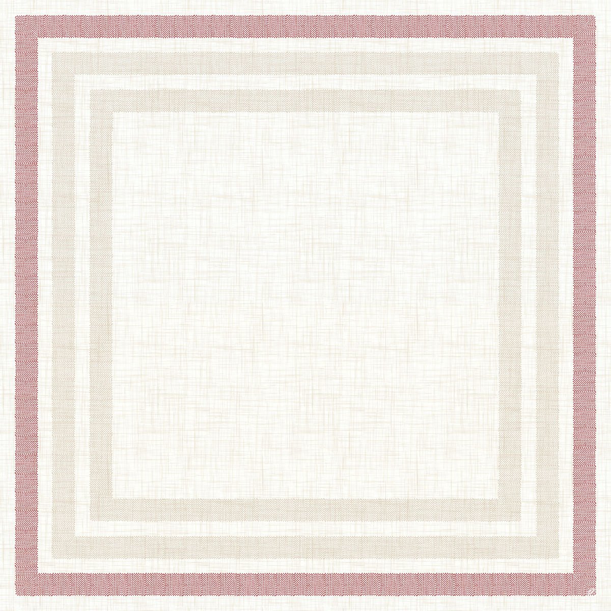 Dunicel středový ubrus 84x84 cm Rigato bordeaux od Duni GmbH se vyznačuje čtvercovým, krémovým, strukturovaným jádrem s tenkými béžovými, silnějšími světle béžovými a tlumenými růžovými okraji inspirovanými Rigato bordeaux. Balení: 20 kusů. Ideální pro všestranné použití.