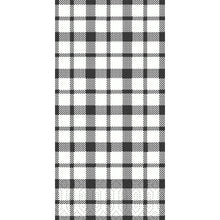 Das schwarz-weiß karierte Gitterdesign der Duni GmbH Zellt.-Serv.40x40 3lg 1/8 Izza Papierservietten Packung (250 Servietten) verleiht jedem Anlass klassischen Stil und Qualität.