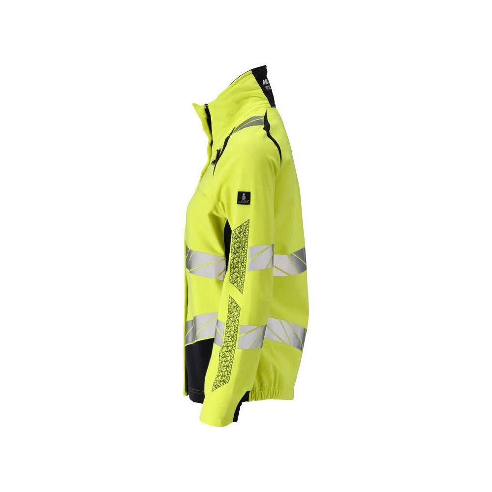 Bunda, dámská, pracovní bunda ULTIMATE STRETCH Multisafe, hi-vis žlutá/černo-modrá