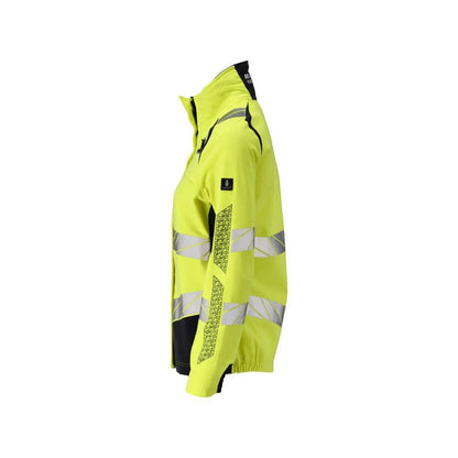 Bunda, dámská, pracovní bunda ULTIMATE STRETCH Multisafe, hi-vis žlutá/černo-modrá