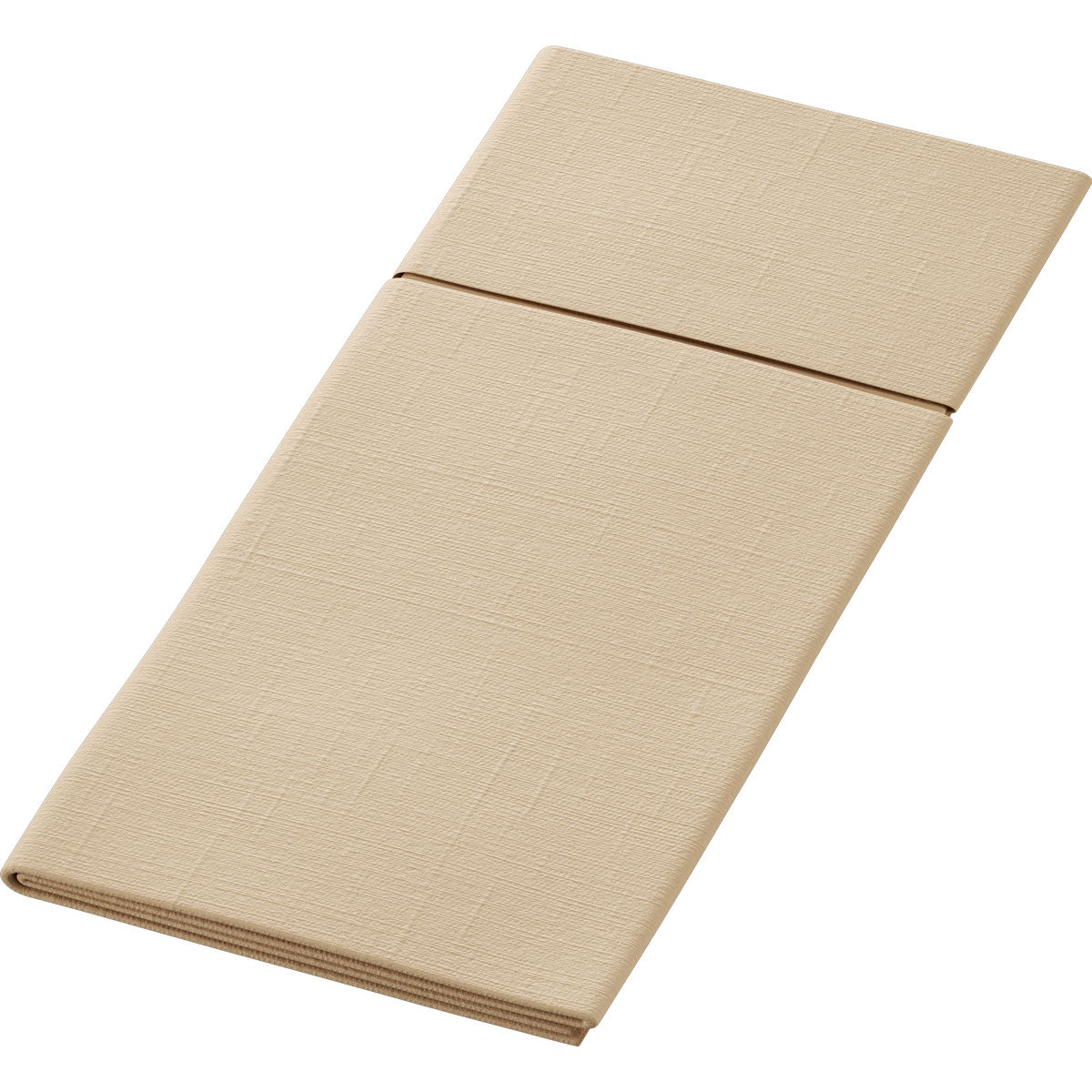 Přírodní hnědý, strukturovaný, obdélníkový bio-Duniletto-Slim ubrus 40x33 cm od společnosti Duni GmbH se středovým švem, plochý - ideální pro kombinaci s biologicky odbouratelnými Slim ubrousky. Balení obsahuje 65 kusů.