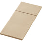 Přírodní hnědý, strukturovaný, obdélníkový bio-Duniletto-Slim ubrus 40x33 cm od společnosti Duni GmbH se středovým švem, plochý - ideální pro kombinaci s biologicky odbouratelnými Slim ubrousky. Balení obsahuje 65 kusů.