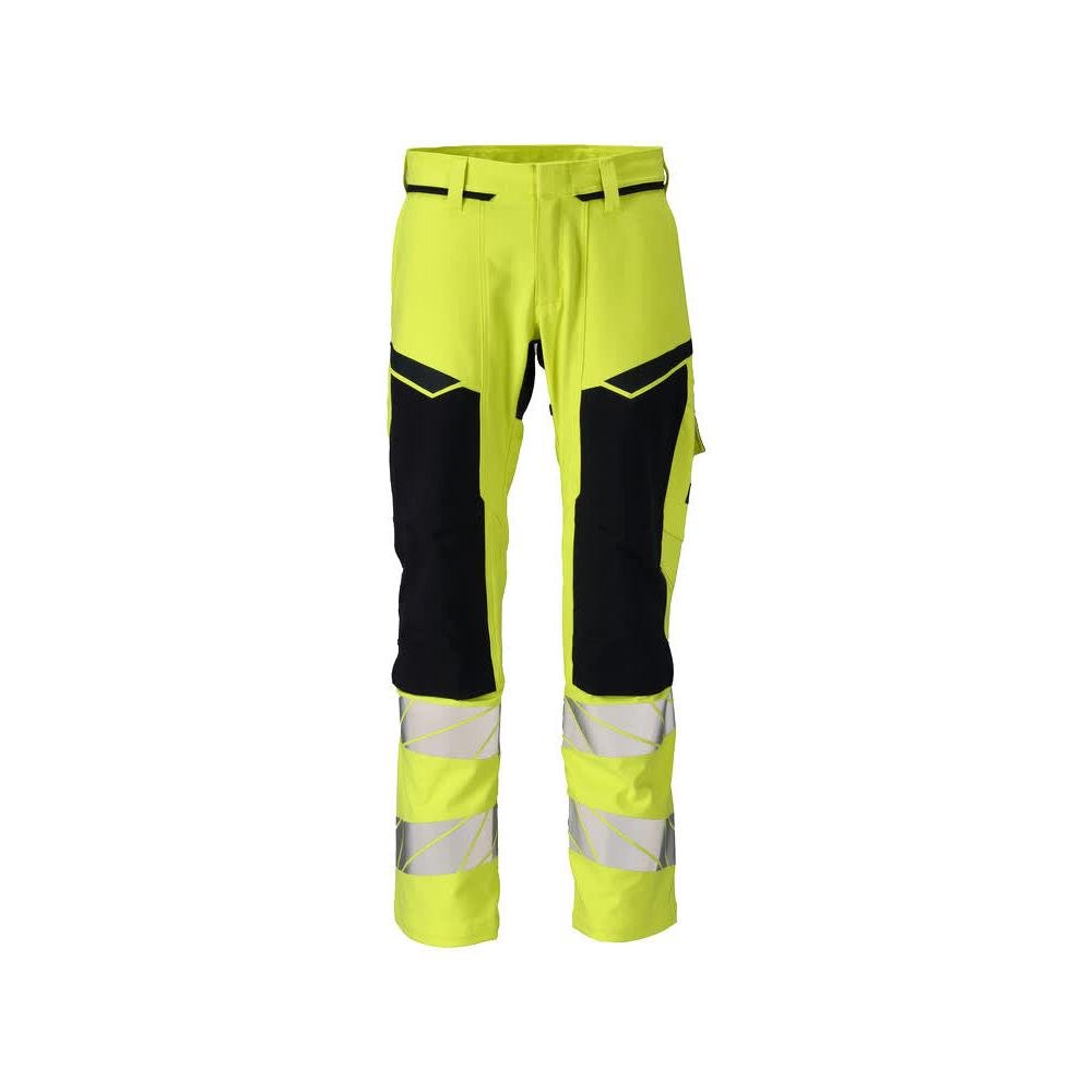 Kalhoty, kolenní kapsy, ULTIMATE STRETCH kalhoty Multisafe, hi-vis žlutá/černo-modrá