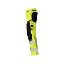 Kalhoty, kolenní kapsy, ULTIMATE STRETCH kalhoty Multisafe, hi-vis žlutá/černo-modrá
