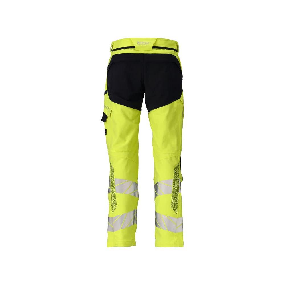 Kalhoty, kolenní kapsy, ULTIMATE STRETCH kalhoty Multisafe, hi-vis žlutá/černo-modrá