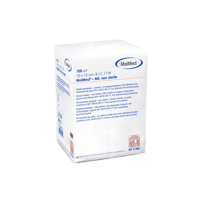 MaiMed-MK-nesterilní gázové obklady 100 kusů/papírový sáček