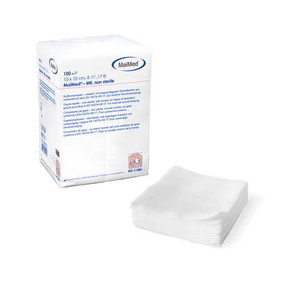 MaiMed-MK-nesterilní gázové obklady 100 kusů/papírový sáček