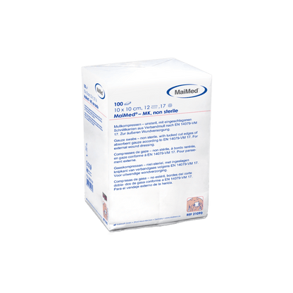 MaiMed-MK-nesterilní gázové obklady 100 kusů/papírový sáček
