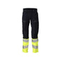 Kalhoty, kolenní kapsy, ULTIMATE STRETCH kalhoty Multisafe, černá modrá/hi-vis žlutá