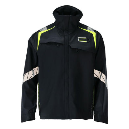 Softshellová bunda Multisafe softshellová bunda, černá modrá/hi-vis žlutá