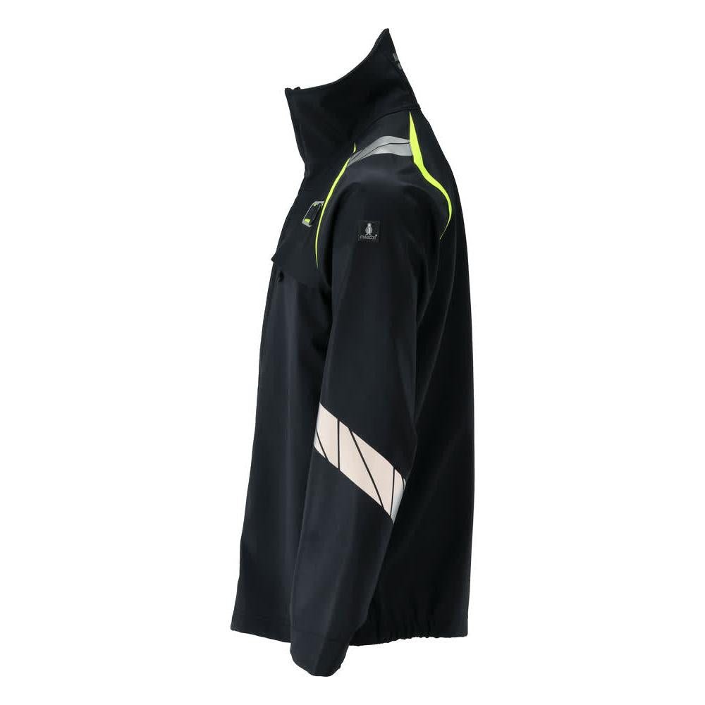 Softshellová bunda Multisafe softshellová bunda, černá modrá/hi-vis žlutá
