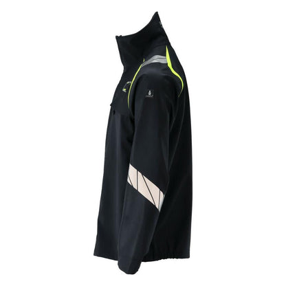 Softshellová bunda Multisafe softshellová bunda, černá modrá/hi-vis žlutá