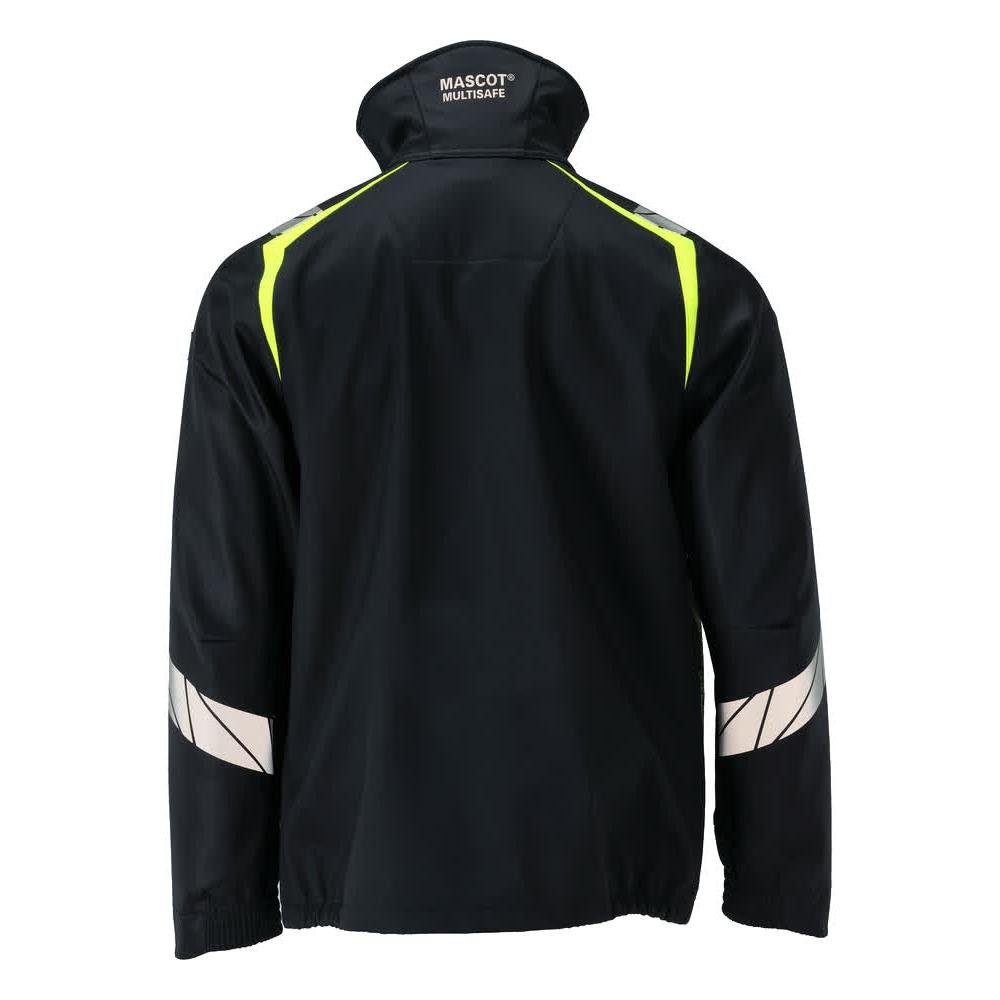 Softshellová bunda Multisafe softshellová bunda, černá modrá/hi-vis žlutá