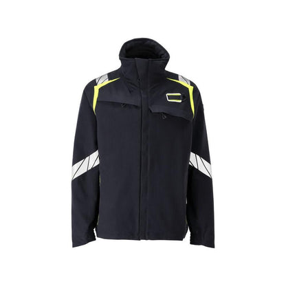 Bunda, pracovní bunda ULTIMATE STRETCH Multisafe, černá modrá/hi-vis žlutá