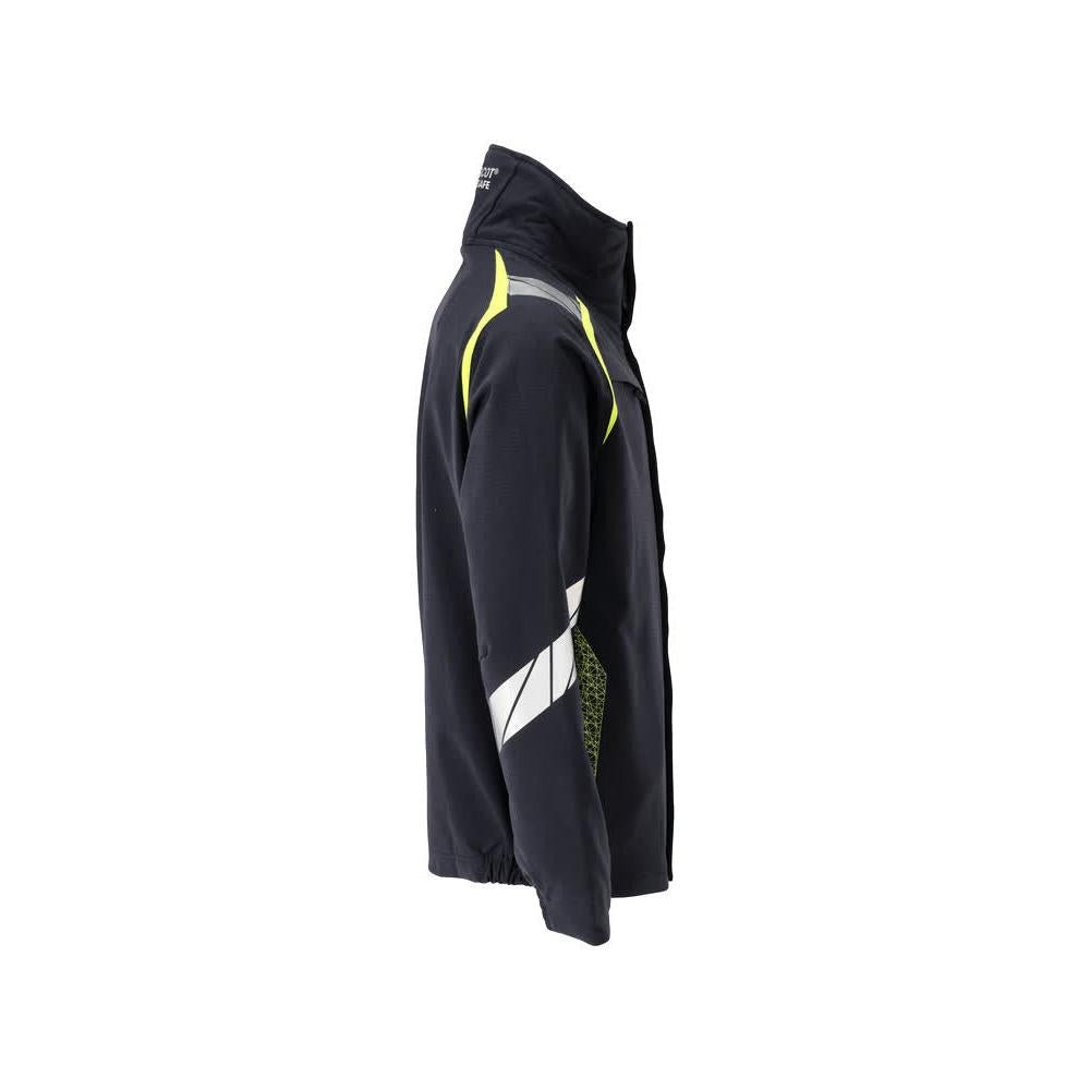 Bunda, pracovní bunda ULTIMATE STRETCH Multisafe, černá modrá/hi-vis žlutá