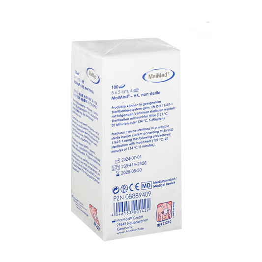 MaiMed-VK nesterilní fleecové obklady 100 kusů/papírový sáček