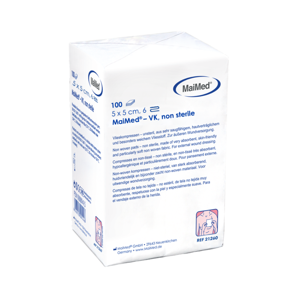 MaiMed-VK nesterilní fleecové obklady 100 kusů/papírový sáček