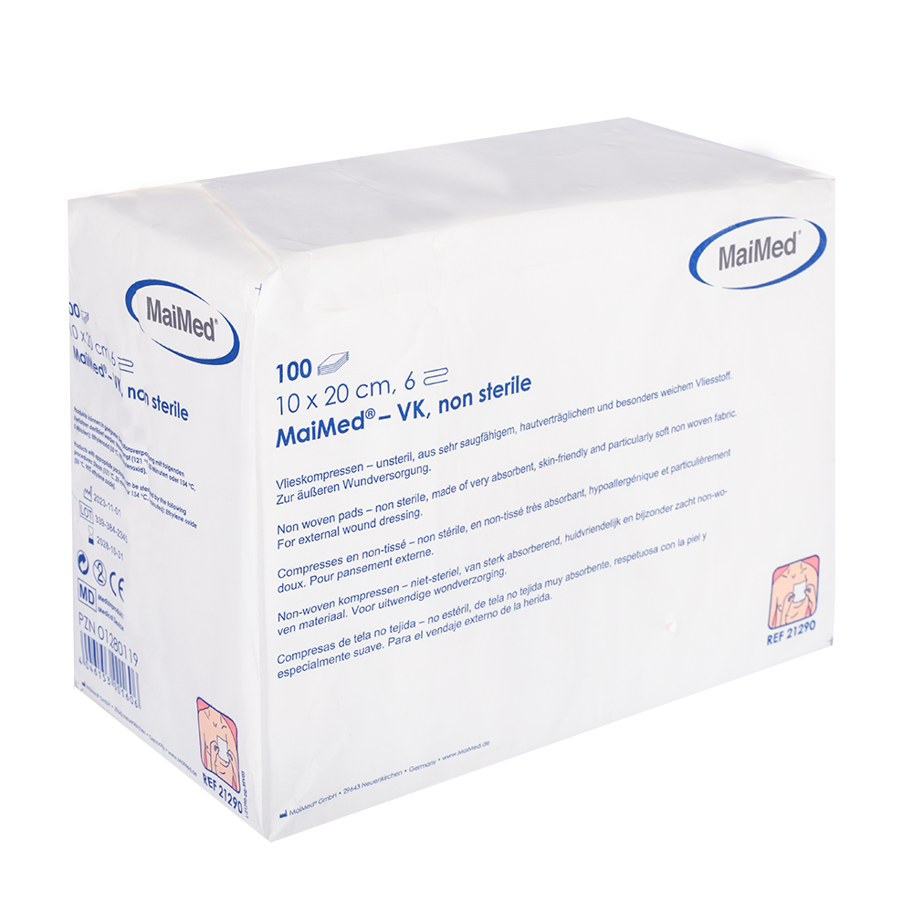 MaiMed-VK nesterilní fleecové obklady 100 kusů/papírový sáček
