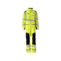 Celkově, kapsy na kolenou, strečové vsadky kombinace Multisafe, hi-vis žlutá/černo-modrá