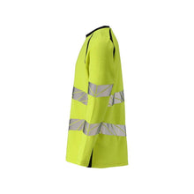Tričko, dlouhý rukáv, moderní střih Tričko Multisafe, sytě žlutá/černo-modrá