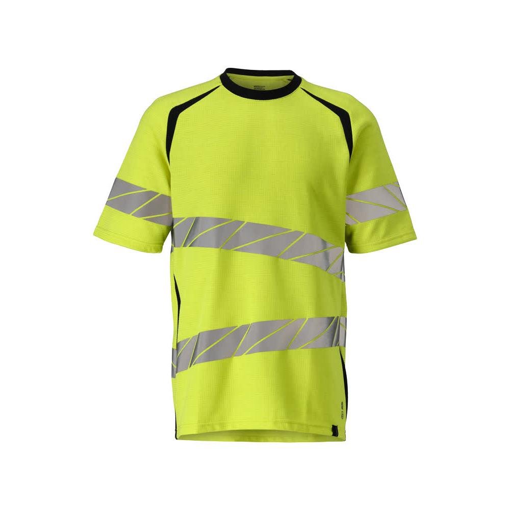 Tričko, moderní střih Tričko Multisafe, hi-vis žlutá/černo-modrá