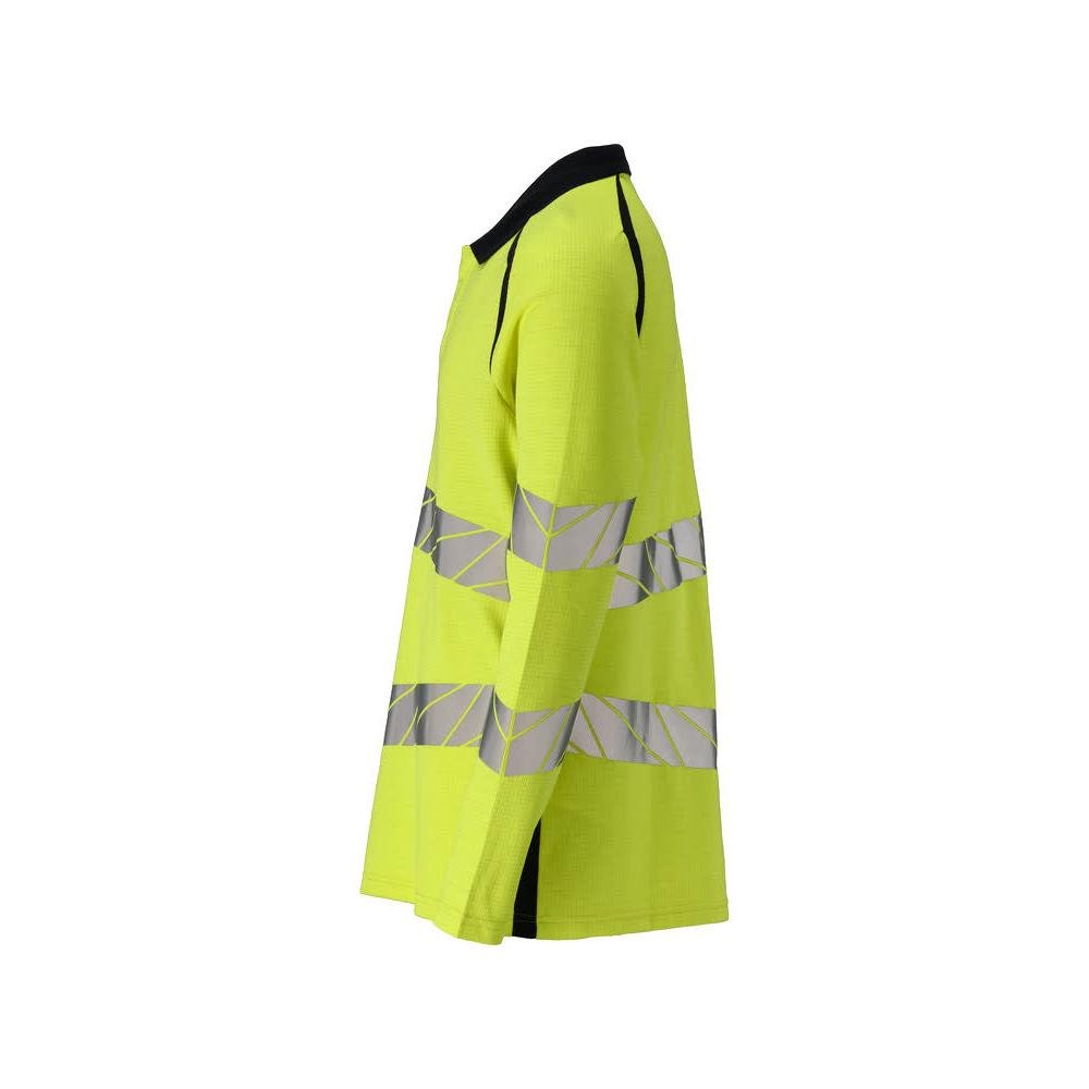 Polokošile, polokošile s dlouhým rukávem Multisafe, sytě žlutá/černo-modrá