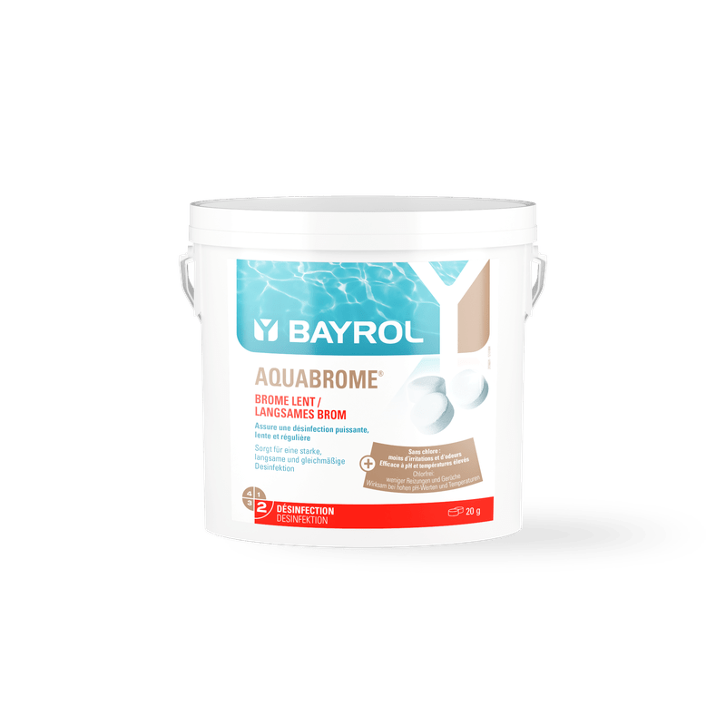 BAYROL Aquabrome® bromové tablety 5 kg kbelík pro trvalou dezinfekci bazénů