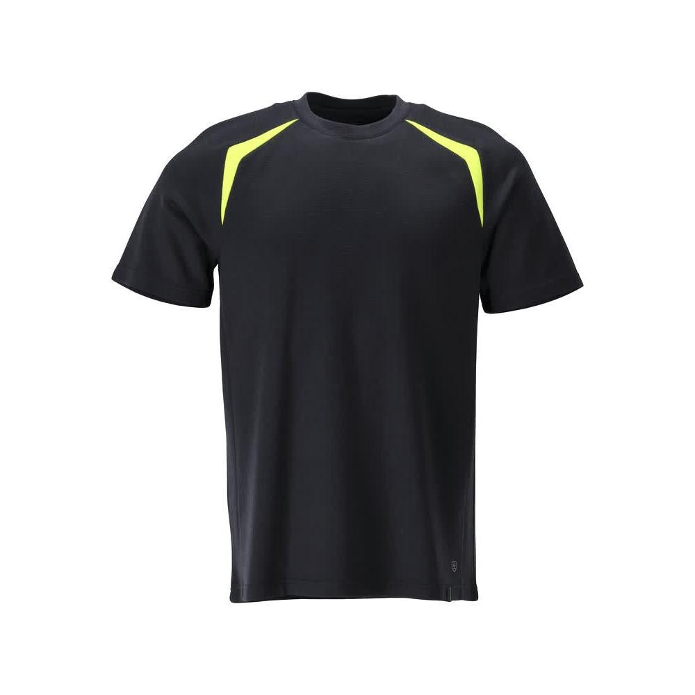 Tričko, moderní střih Tričko Multisafe, černá modrá/hi-vis žlutá