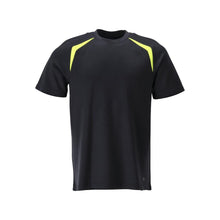 Tričko, moderní střih Tričko Multisafe, černá modrá/hi-vis žlutá