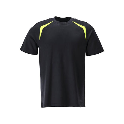 Tričko, moderní střih Tričko Multisafe, černá modrá/hi-vis žlutá
