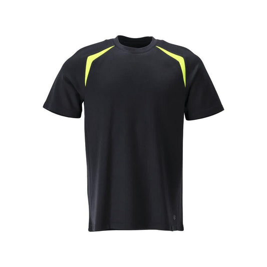 Tričko, moderní střih Tričko Multisafe, černá modrá/hi-vis žlutá
