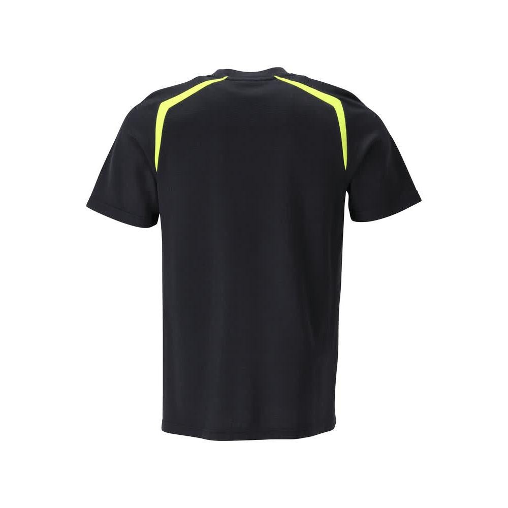Tričko, moderní střih Tričko Multisafe, černá modrá/hi-vis žlutá
