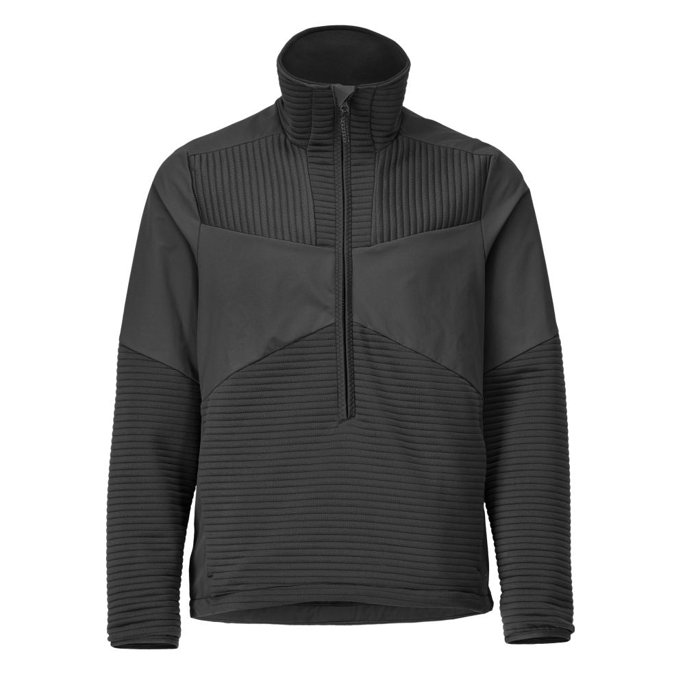 Fleece svetr, krátký zip, mikrofleecová podšívka bundy