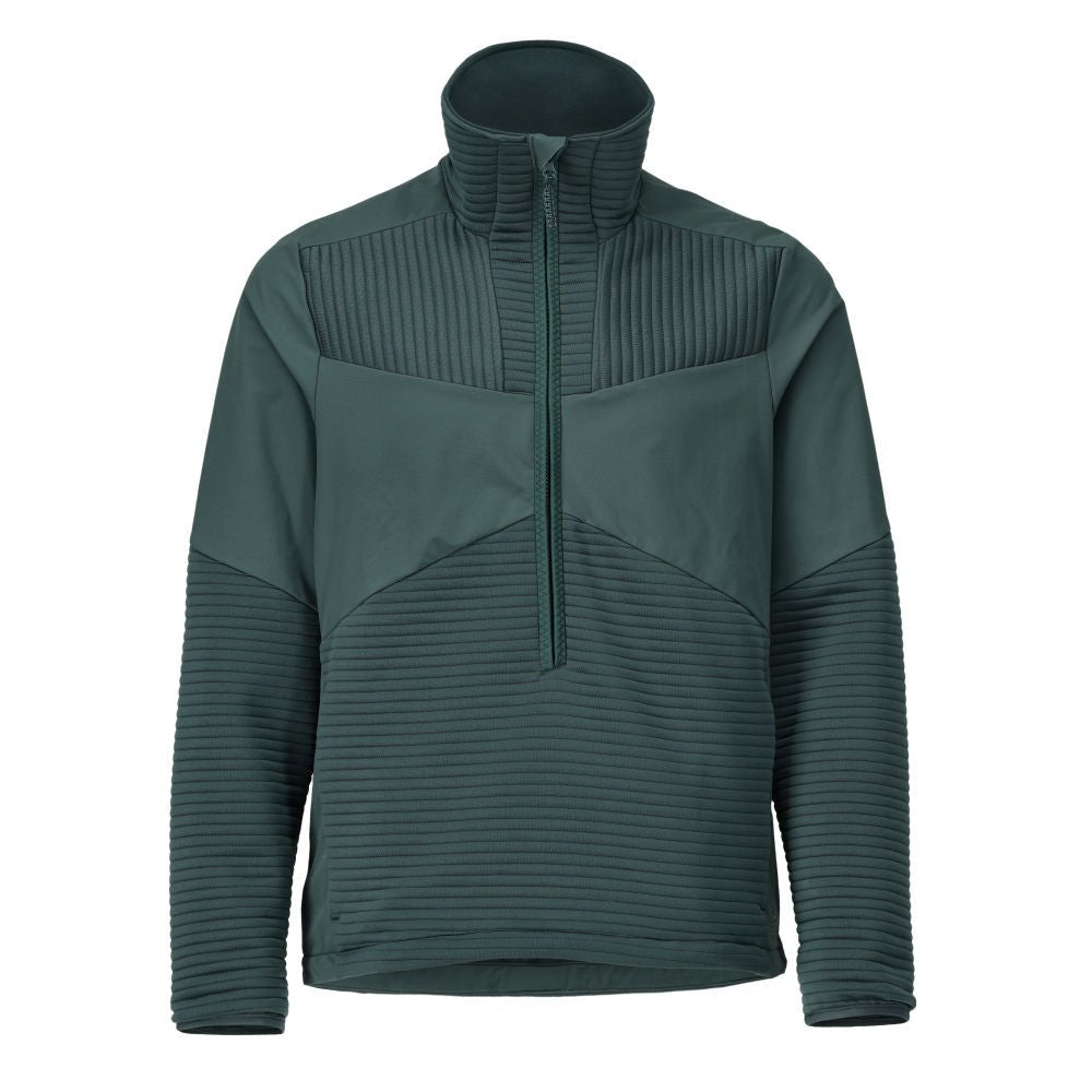 Fleece svetr, krátký zip, mikrofleecová podšívka bundy