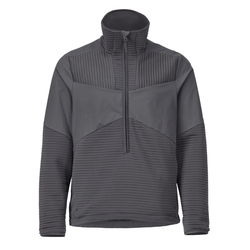 Fleece svetr, krátký zip, mikrofleecová podšívka bundy