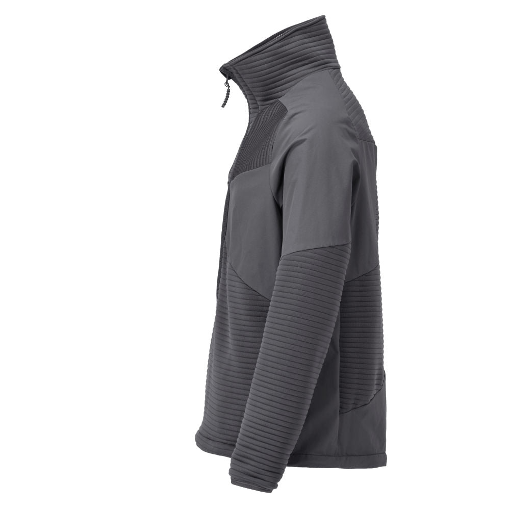 Fleece svetr, krátký zip, mikrofleecová podšívka bundy