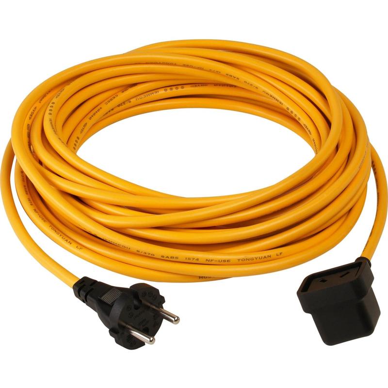 Numatic nabíjecí kabel žlutý pro TwinTec 3 x 1,0 mm², cca. 3 m dlouhé | Balení (1 kus)