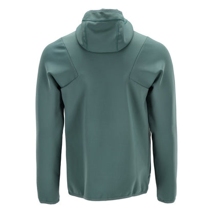 Fleece svetr, kapuce, mikrofleecová bunda na zip, světle lesní zelená